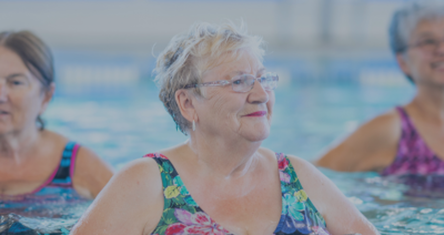 Card Older Adults Swimming