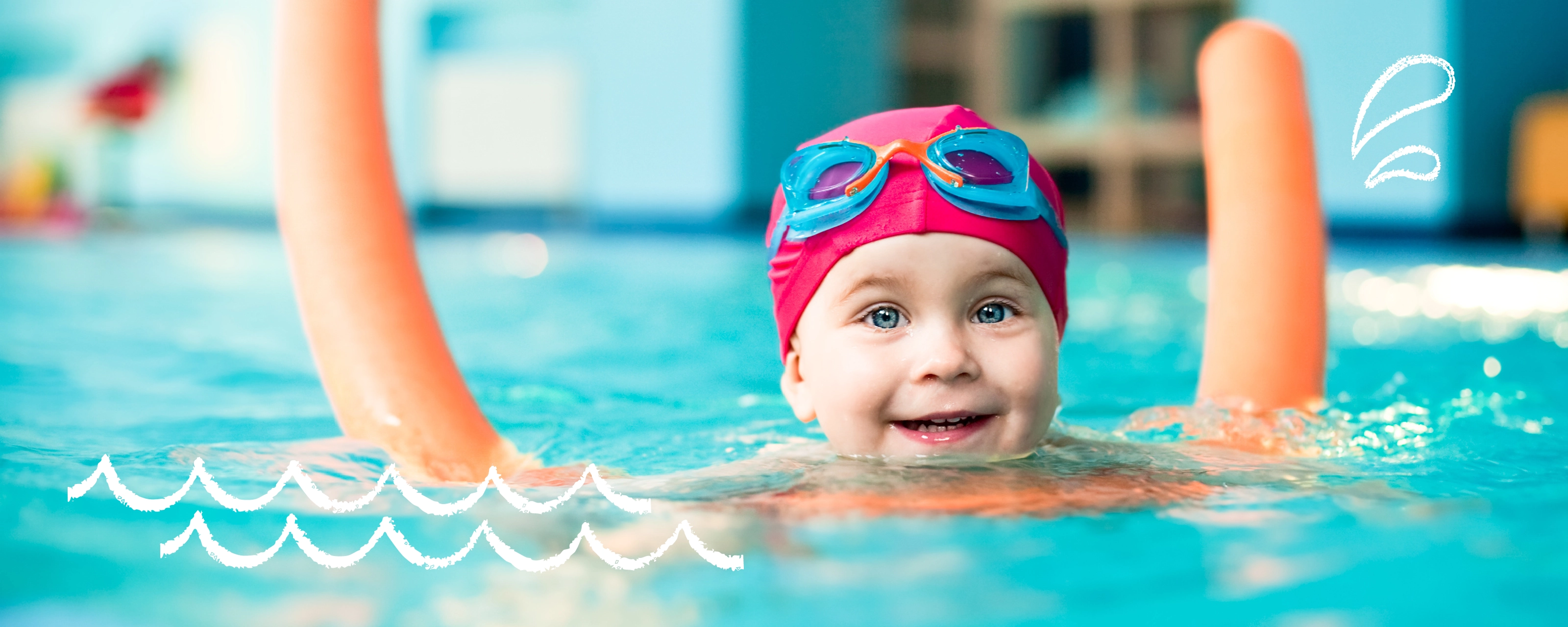 Swim Happy Child Hero Banner
