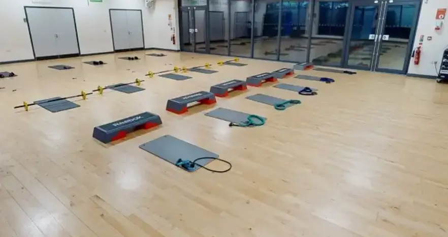 Group exercise studio at Blackwater Leisure Centre