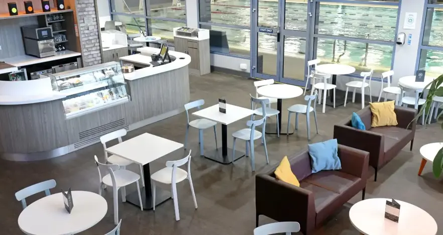 Cafe area at Wentworth Leisure Centre