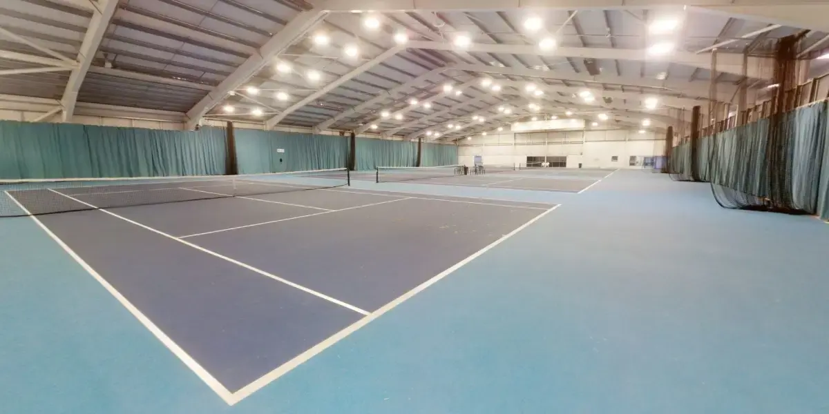 Indoor tennis courts at Graves