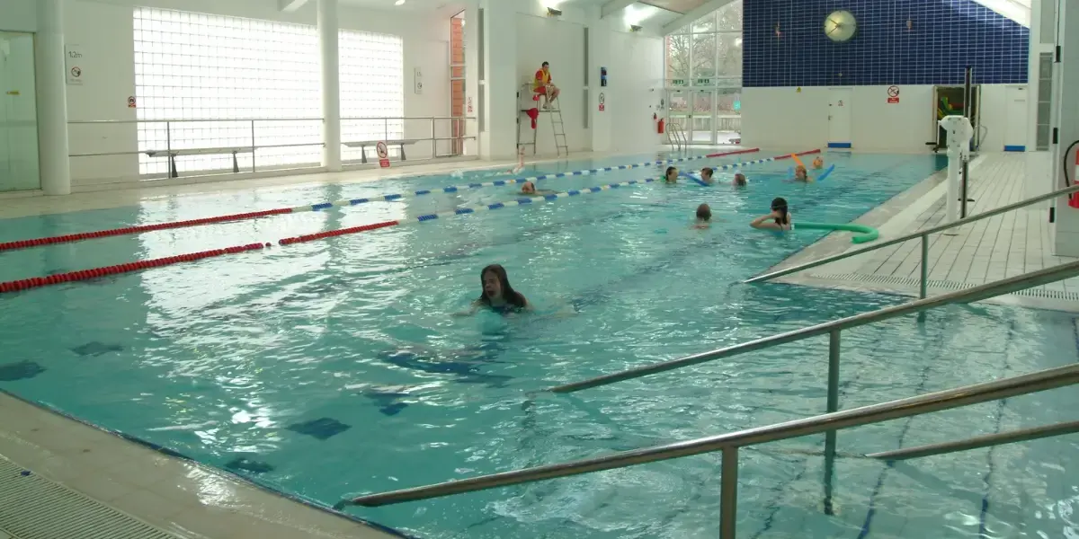 People swimming at Steyning Leisure Centre