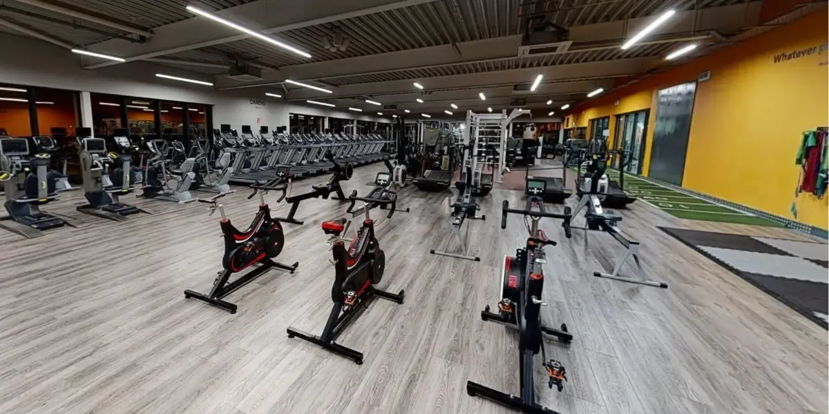 Gym equipment at Andover Leisure Centre