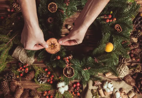 Two Column Wreath Making