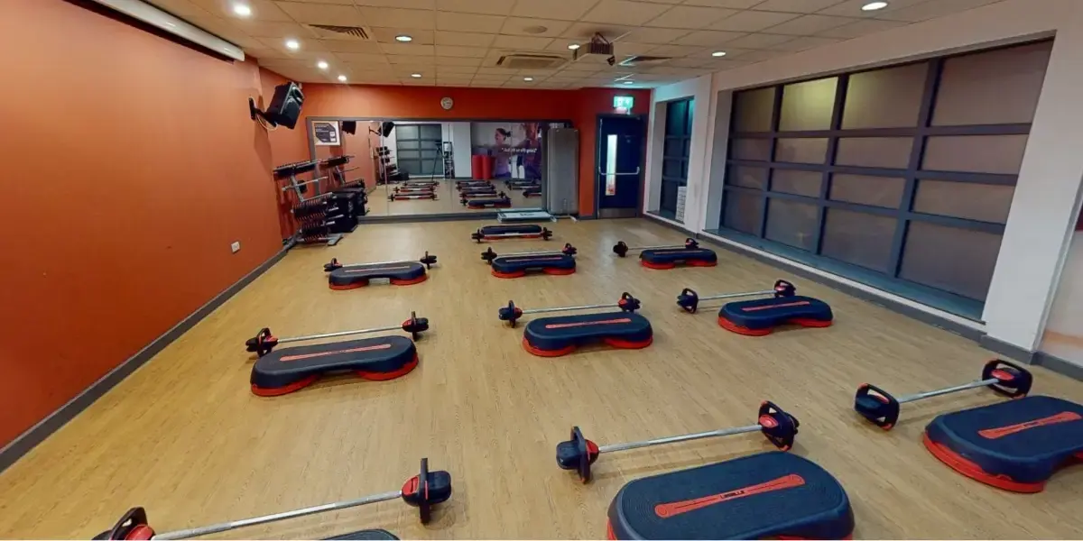 Group exercise studio at Deben Leisure Centre